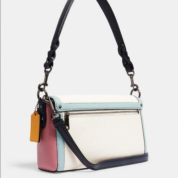 Coach Jade Shoulder Bag In Colorblock - Picture 2 of 12